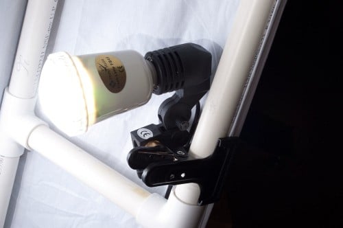 DIY Lastolite Hilite - strobe closeup