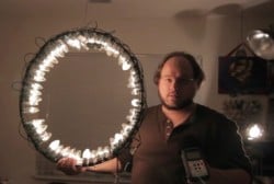 Make a $24 Ring Light From Christmas Lights