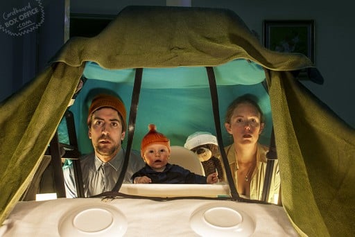Mother, Father & Baby Shoot Memorable Scenes With Cardboard Box Setups