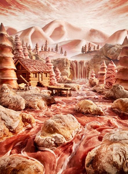 Incredible Landscapes Made With Food, Household Items And Ice
