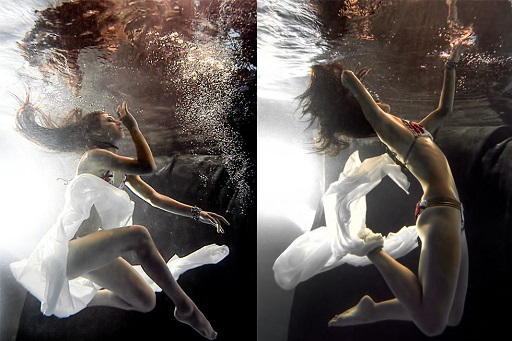 Underwater Fashion Portrait Underwater Photography JP Danko Toronto Commercial Photographer