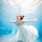 underwater bride trash the dress resort pool jp danko toronto commercial photographer