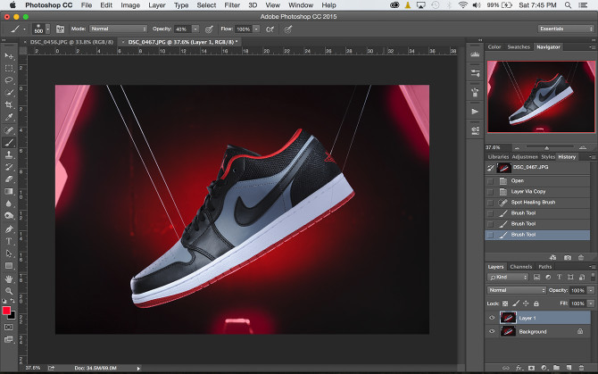 Shoe Product Photoshop (3)