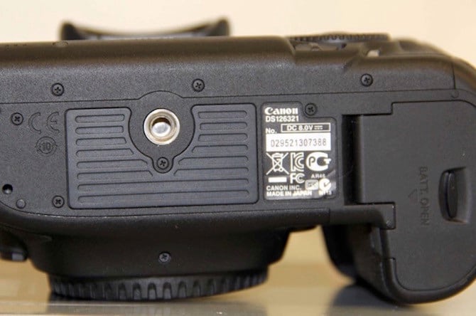 Canon 5D Mark III with a false serial number and name plate.