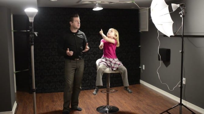 Hardware Store LED 3 Light Portrait Setup