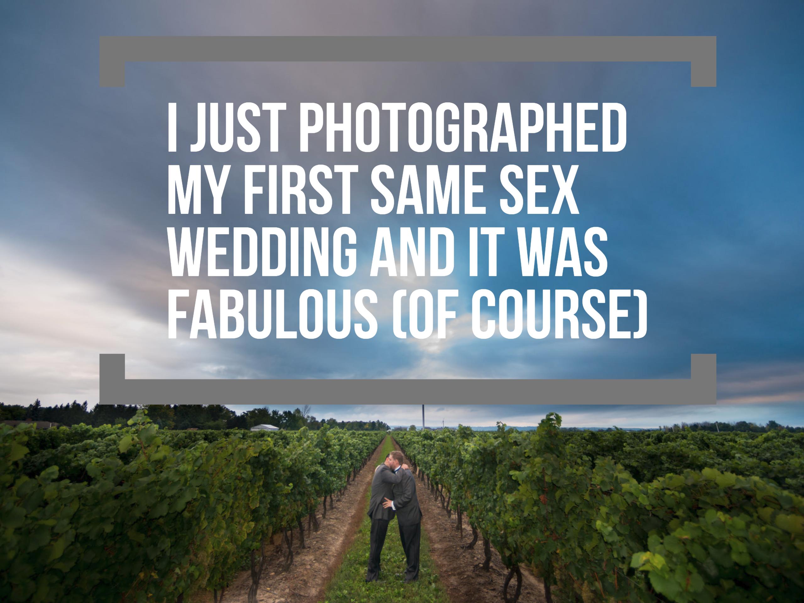 same sex wedding photography