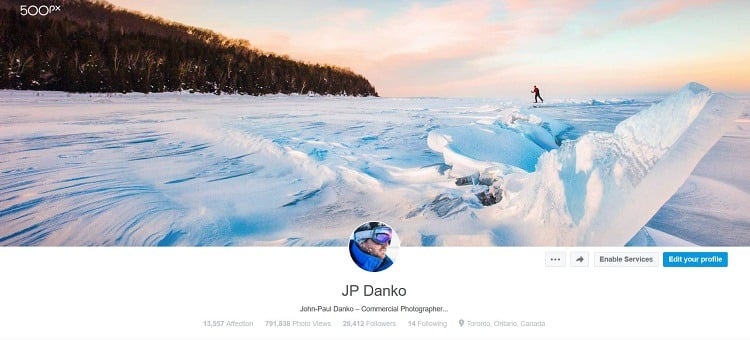 JP Danko 500px Header