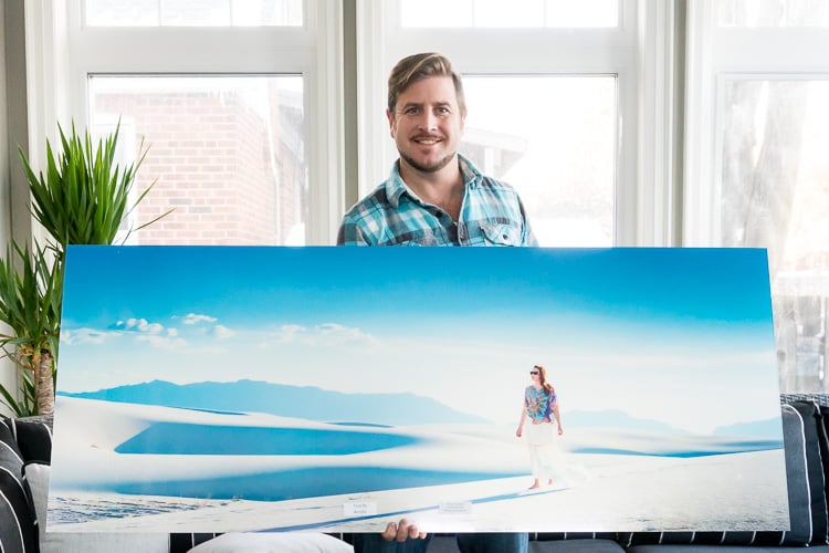 Large Photography Print on Metallic Paper and Acrylic