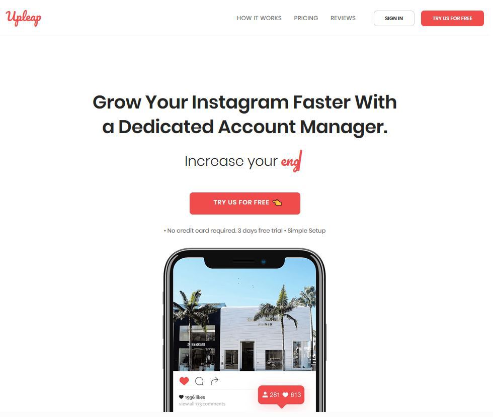 Upleap Review Instagram Follower Like Growth Service