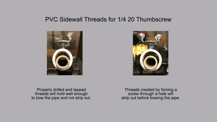 PVC light support system