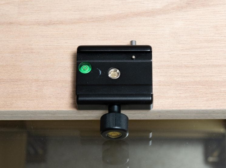 Securing the camera to the baseboard