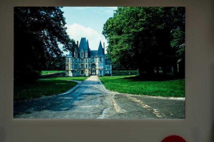 Slide image from the camera showing the space around the film itself