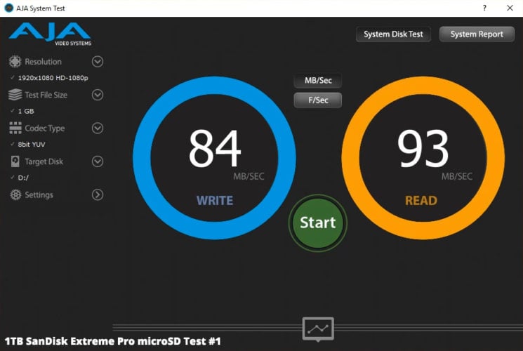 writing reading speed test