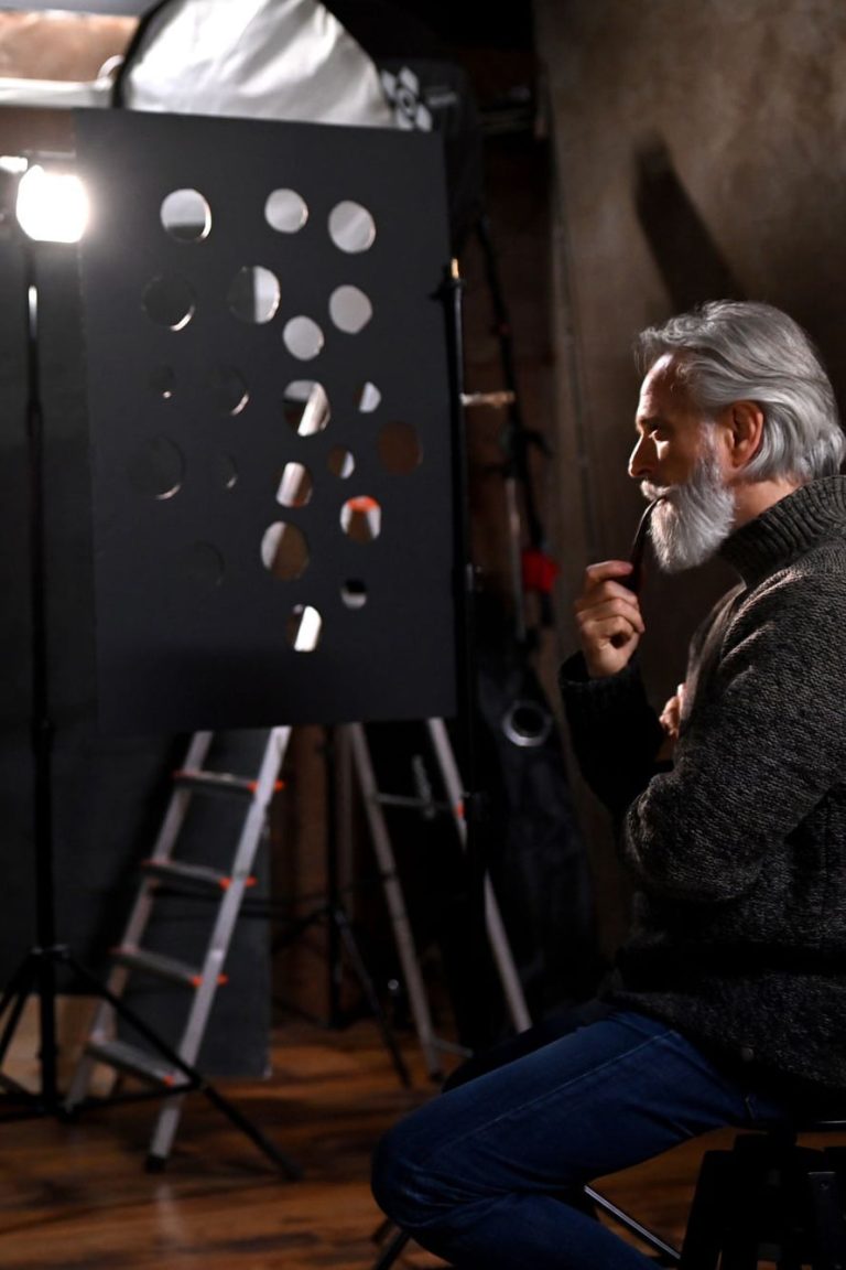 Create dramatic portraits with a homemade Gobo like this photographer