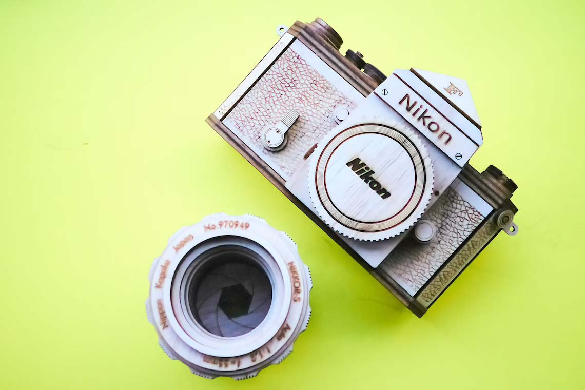 wooden nikon f