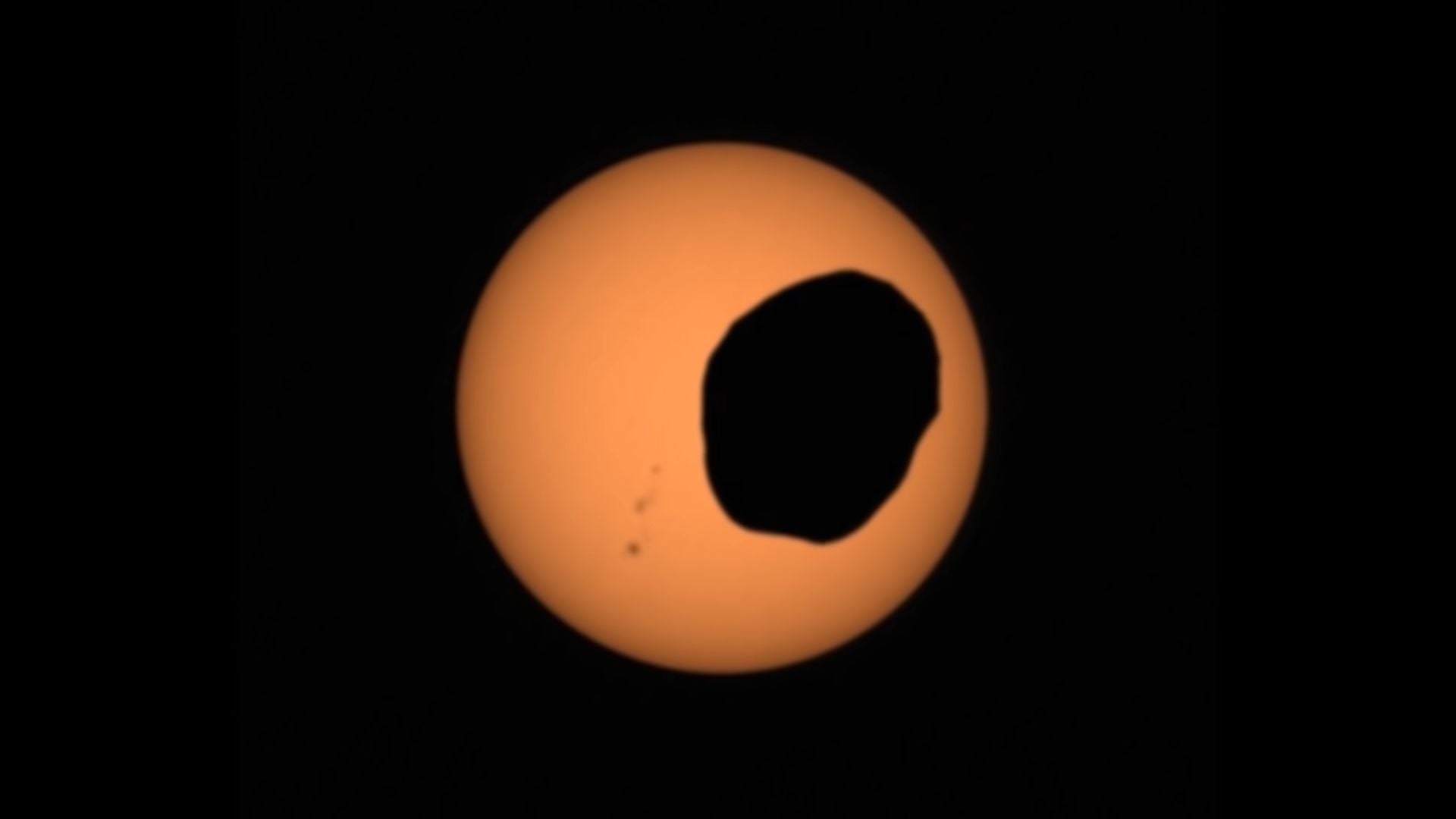 solar eclipse mars