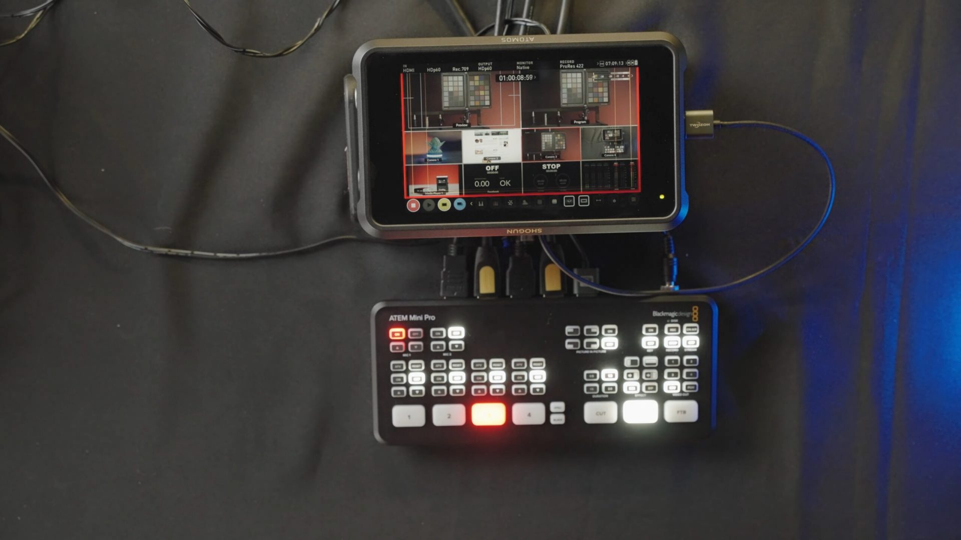 yolobox pro vs feelworld l2 vs atem mini - Atem mini pro with monitor