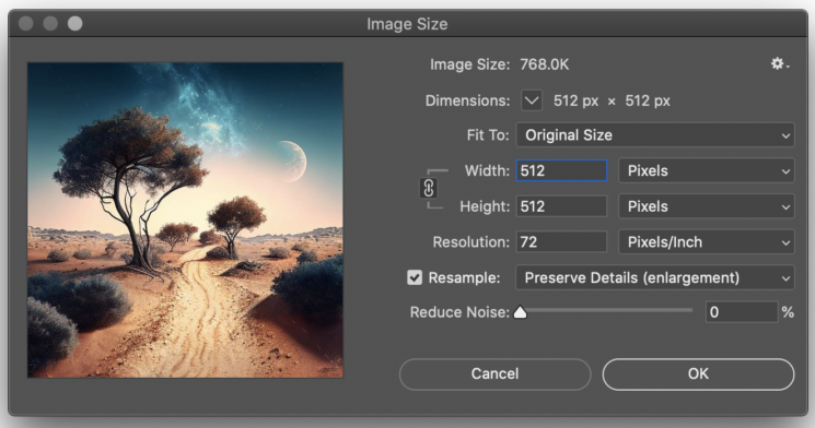 photo ai upscaling - photoshop