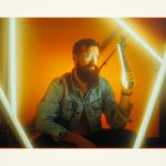 Vlad Moldovean with LED tubelights