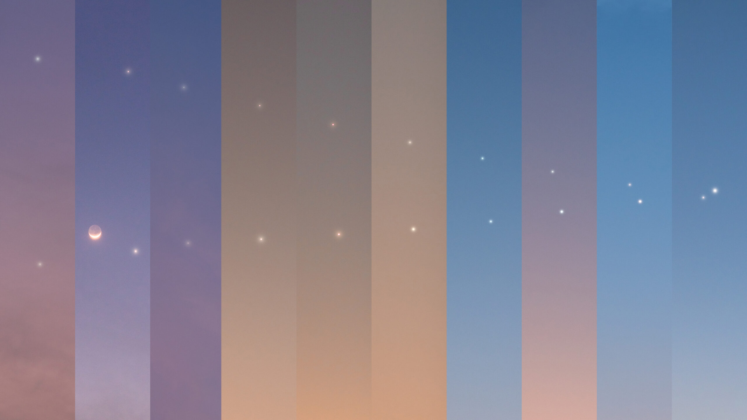 jupiter venus conjunction collage