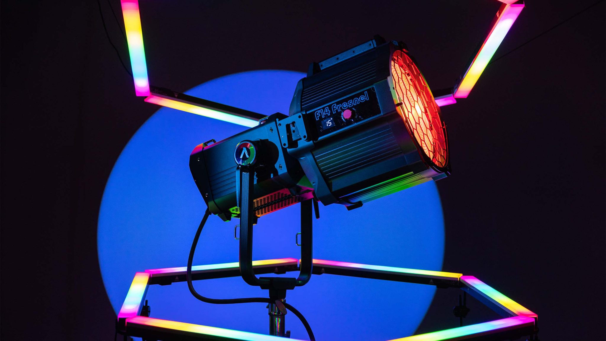 Aputure's F14 Fresnel Lens is motorised for remote focus control