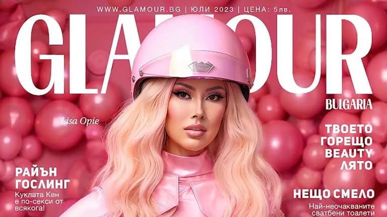 Fashion magazine cover created entirely with AI