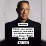 Tom Hanks deep fake advertisement