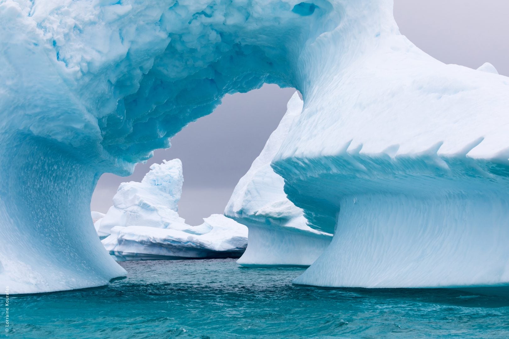 Ice Formation in Antarctica. Just beyond the Gerlache Straits is where this Ice Garden exists