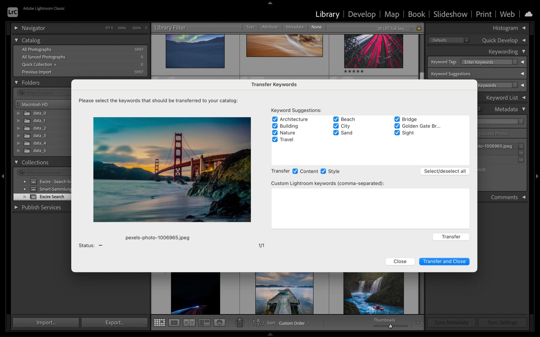 Excire plugin brings AI text search to Lightroom