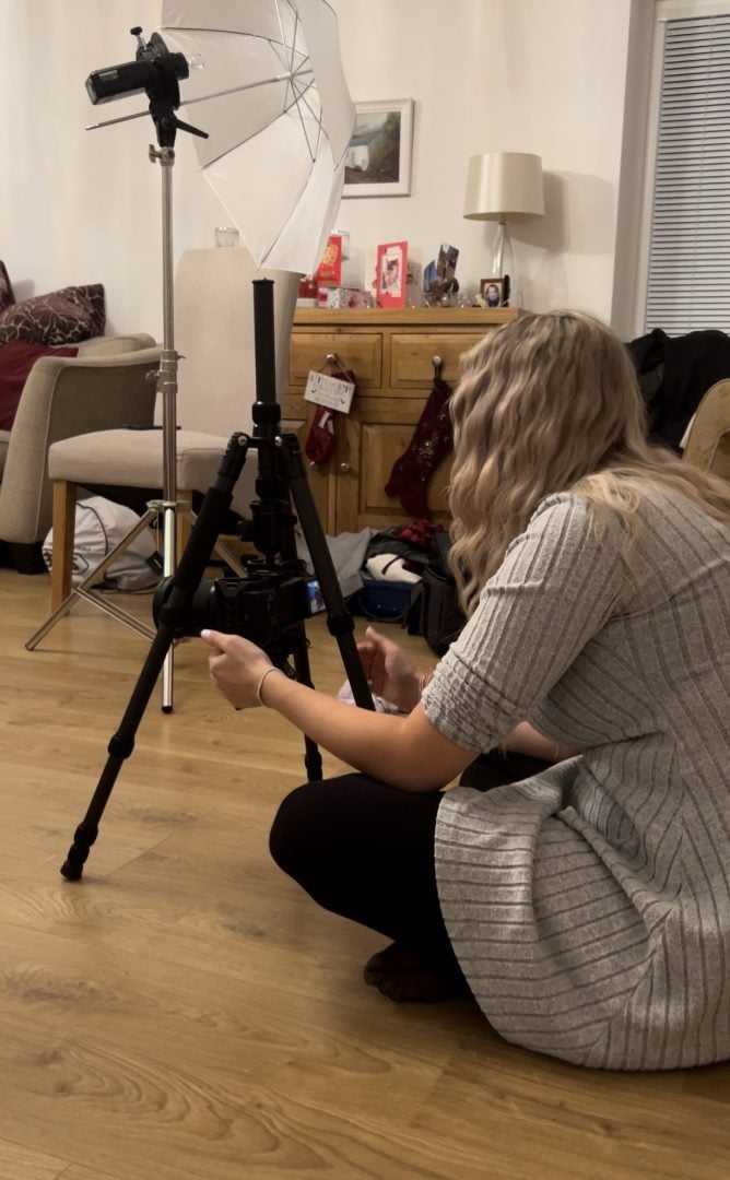 Nail this fun box-stacked portrait idea with these tips