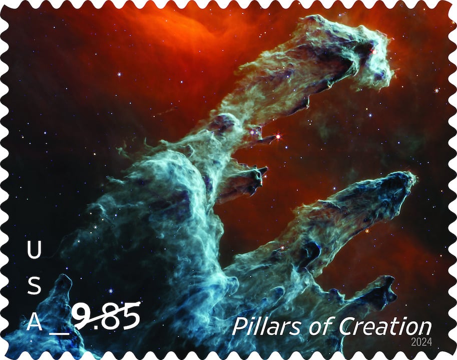 James Webb Telescope photos featured on postage stamps