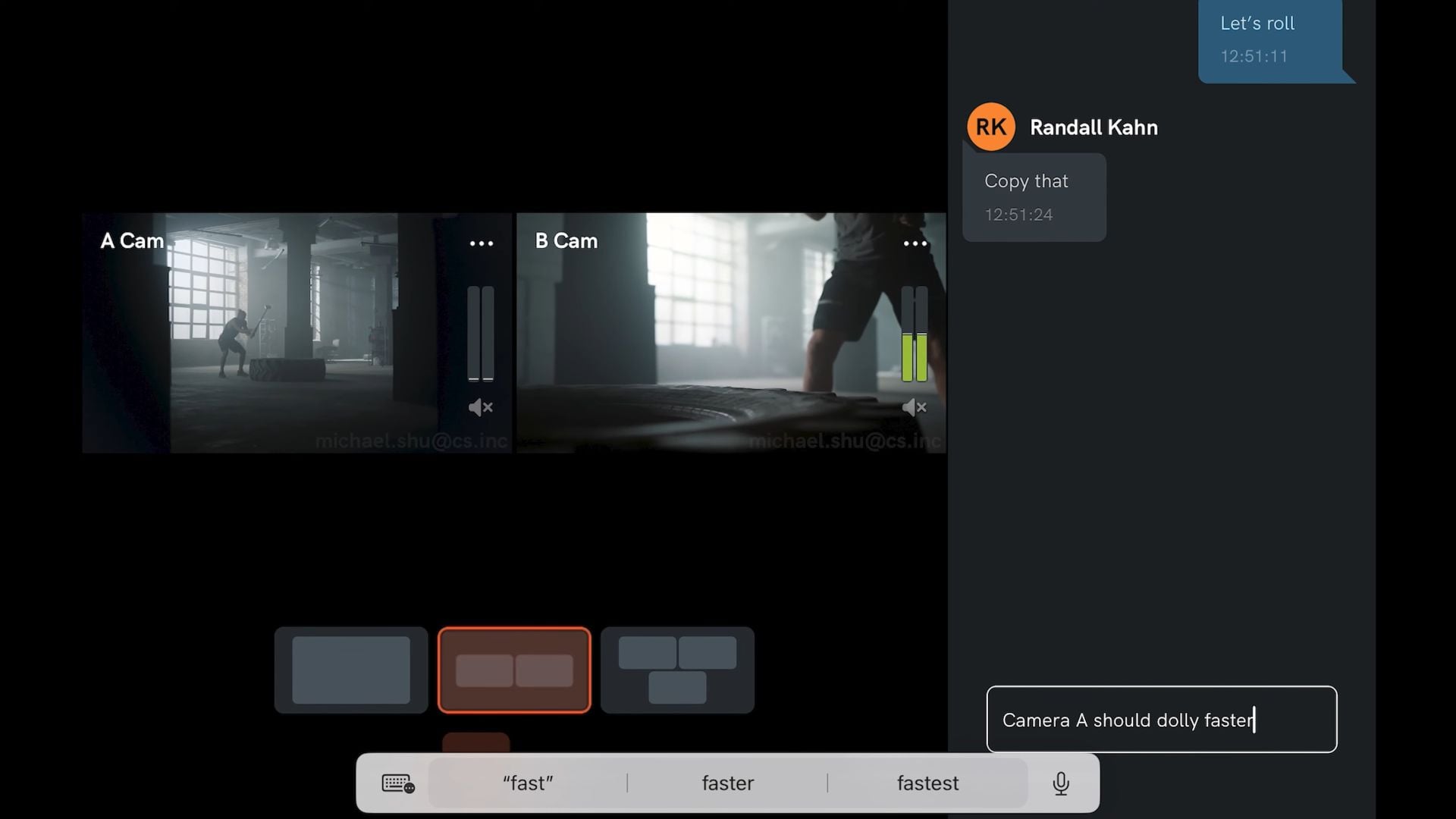 Teradek TV - text chat