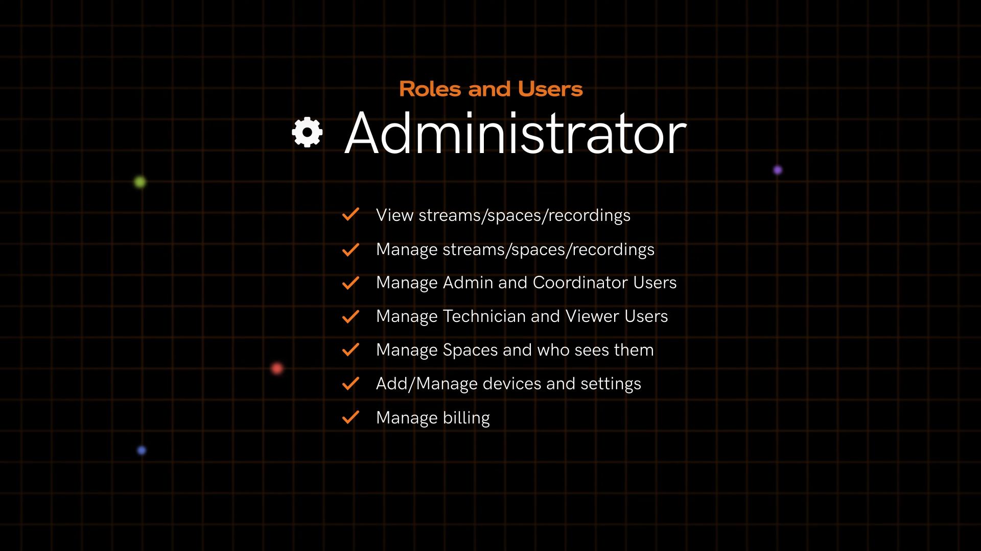Teradek TV - administrator