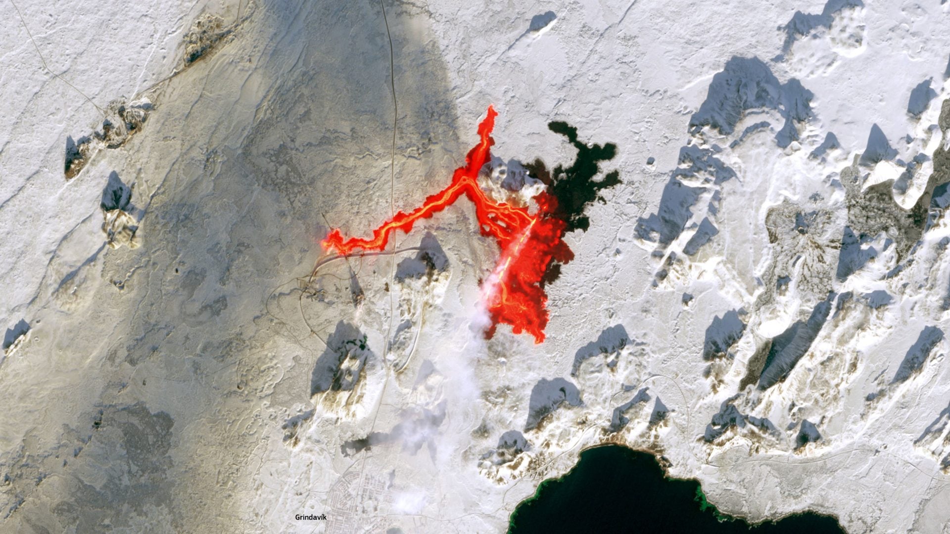 iceland lava satellite