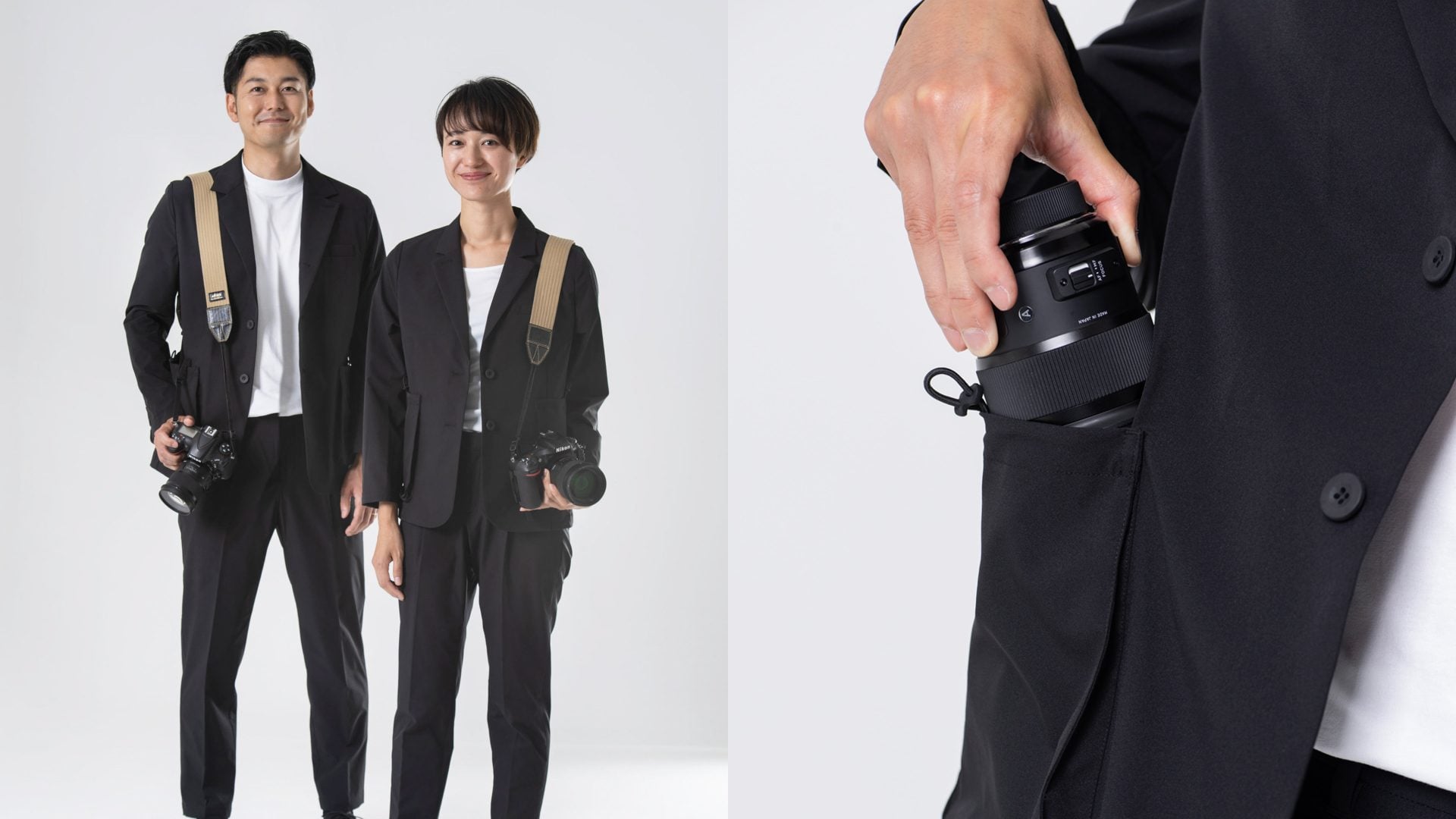 Would you wear this suit designed especially for photographers?