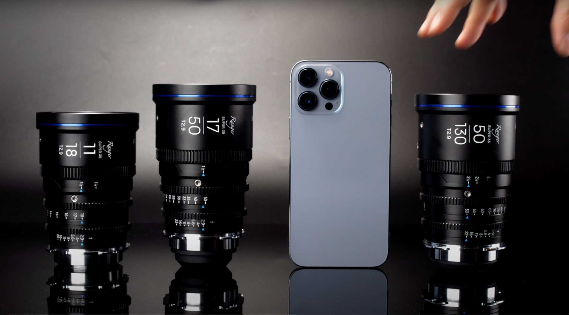 Laowa Ranger S35 series lenses are smaller than a cellphone