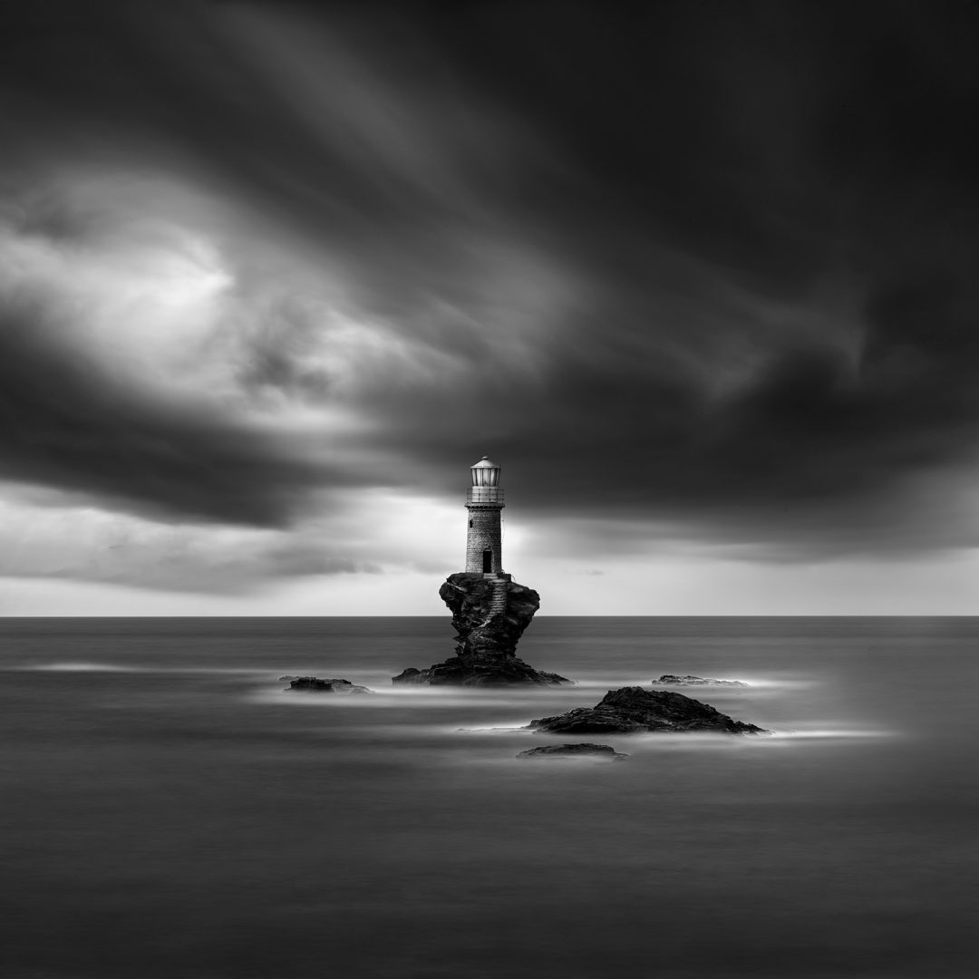 George Digalakis black and white light tower