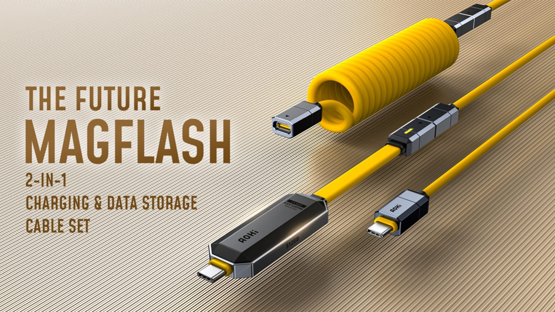 The AOHi Magflash is a charging cable with 512GB of storage