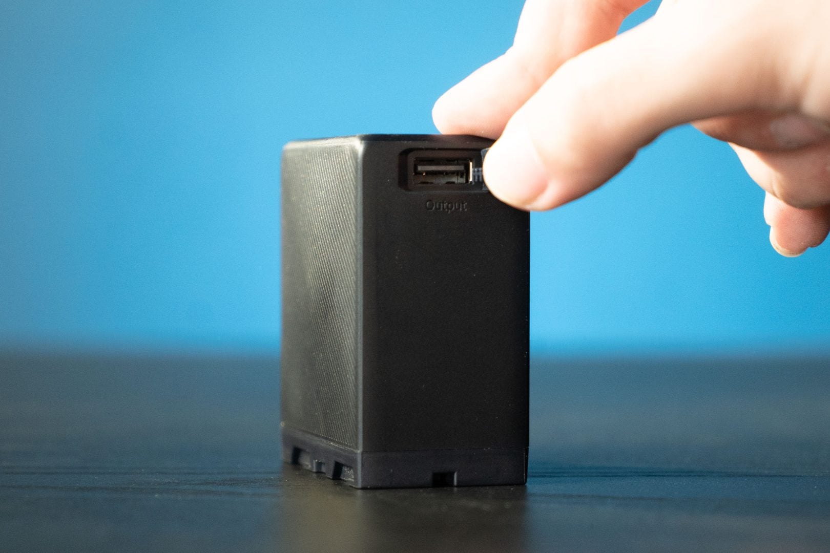 The new SmallRig NP-F970 USB-C battery USB-A port