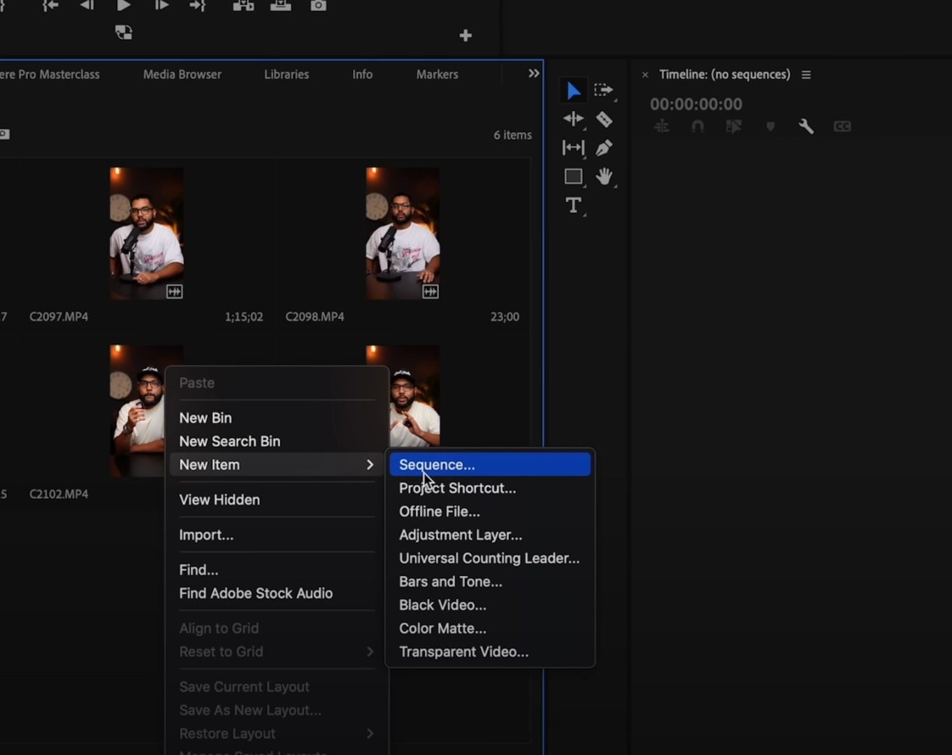 Step one: creating your sequence