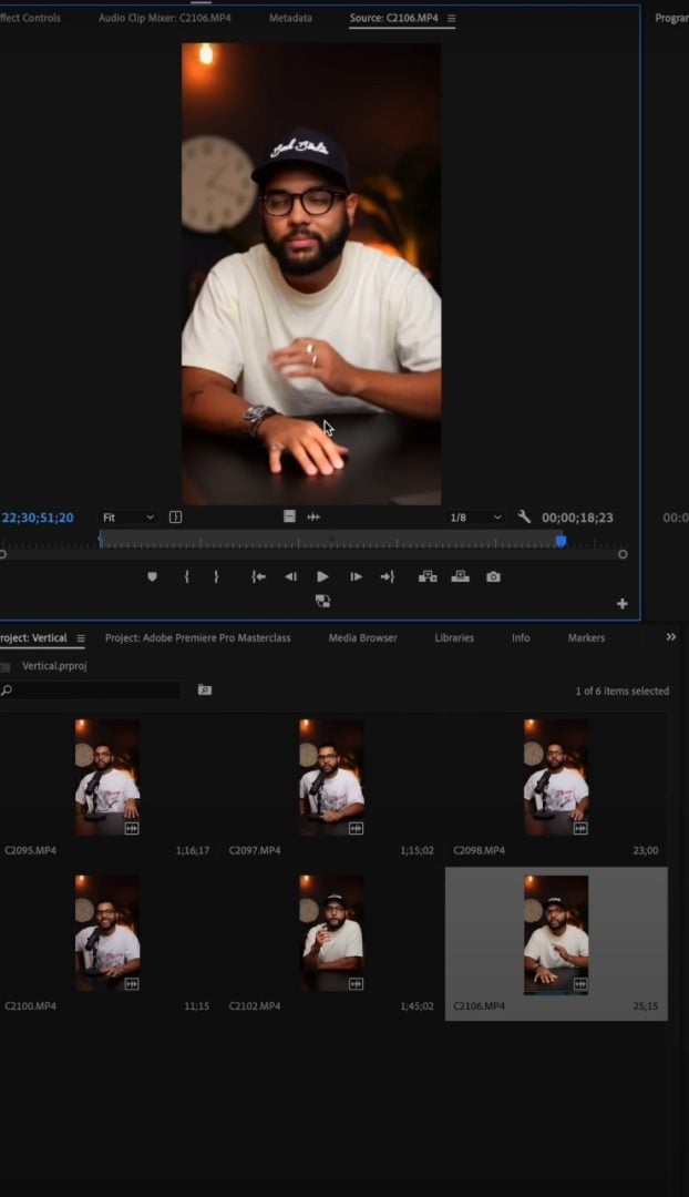 Step two: Prepping the clips and workspace