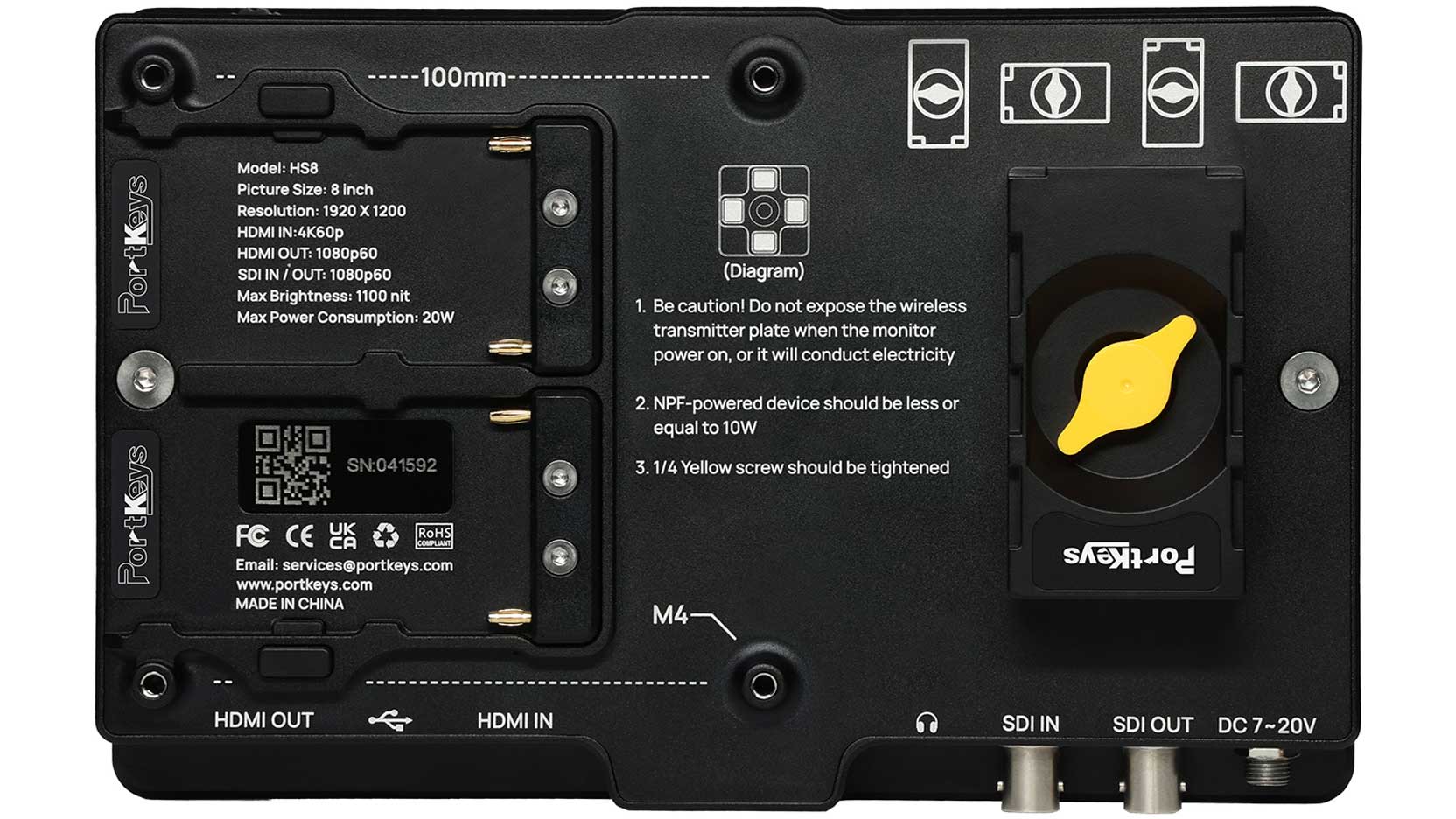 Portkeys HS8 8" director's monitor