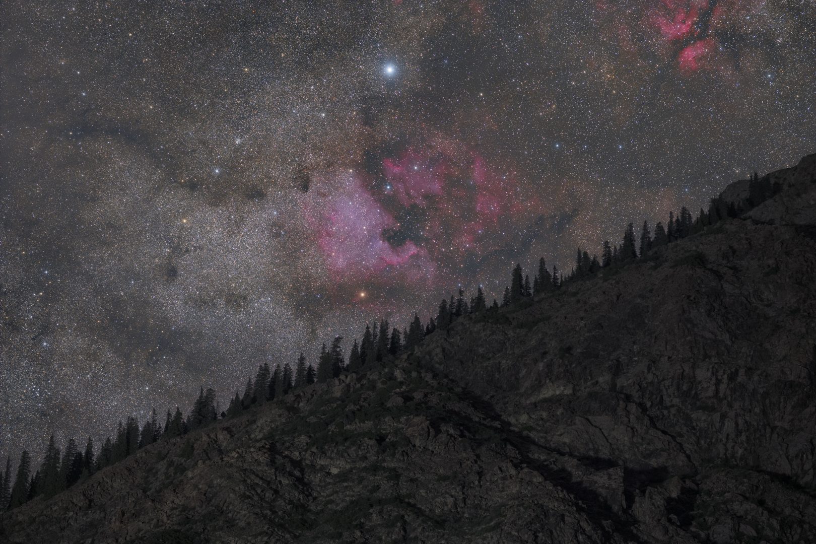 Astrophotography in Kyrgyzstan North America Nebula
