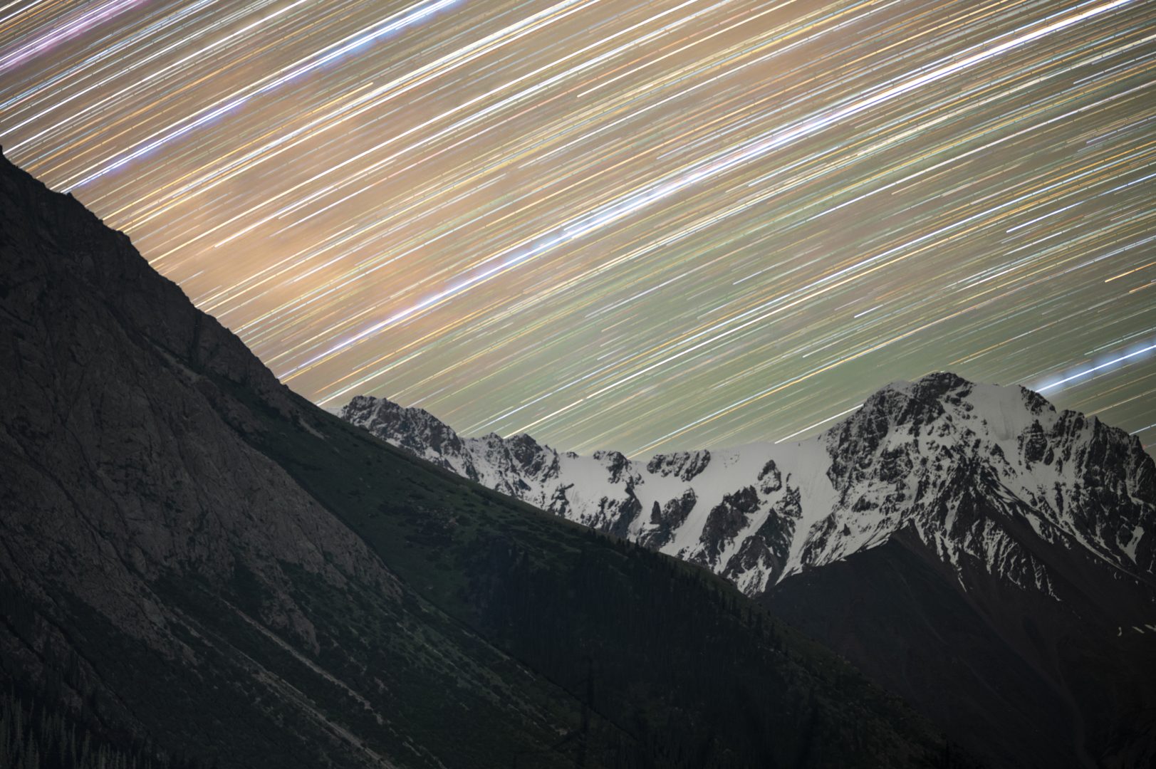 Astrophotography in Kyrgyzstan star trail