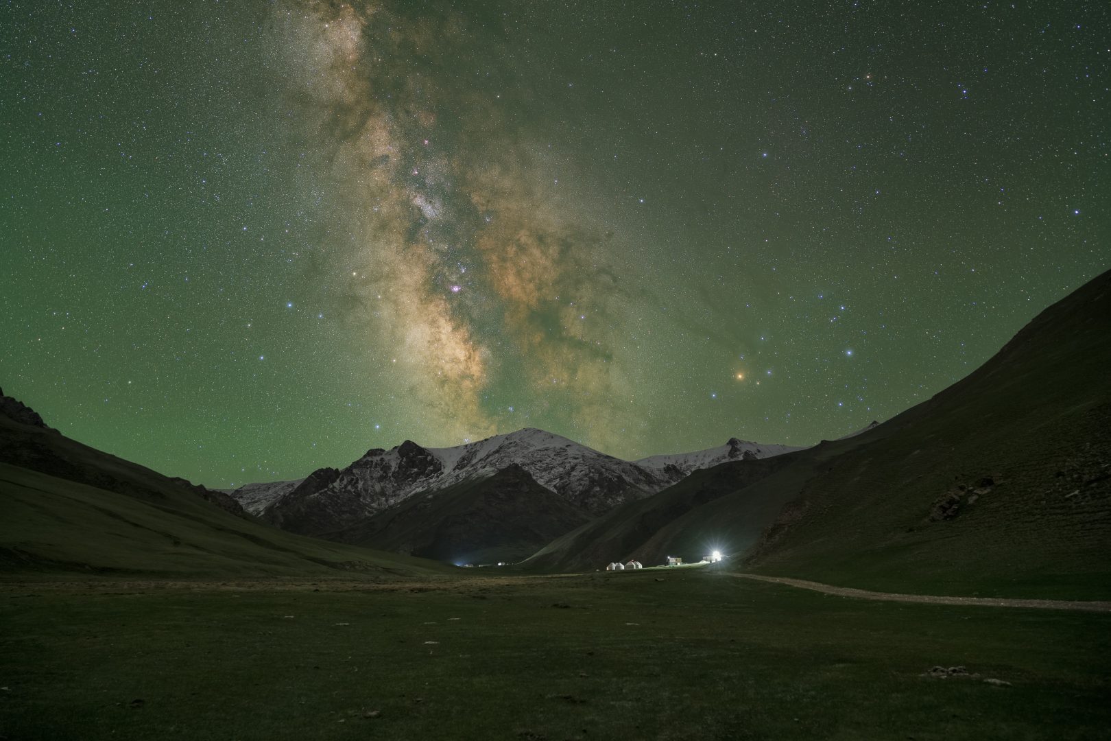 Astrophotography in Kyrgyzstan Tash Rabat Mountains