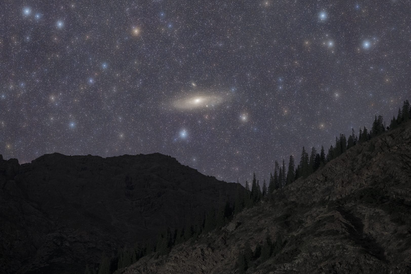 Astrophotography in Kyrgyzstan Andromeda galaxy