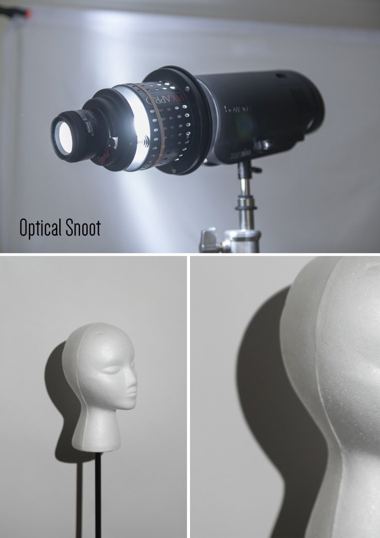 Refining hard light and avoiding double shadows - The Optical Snoot