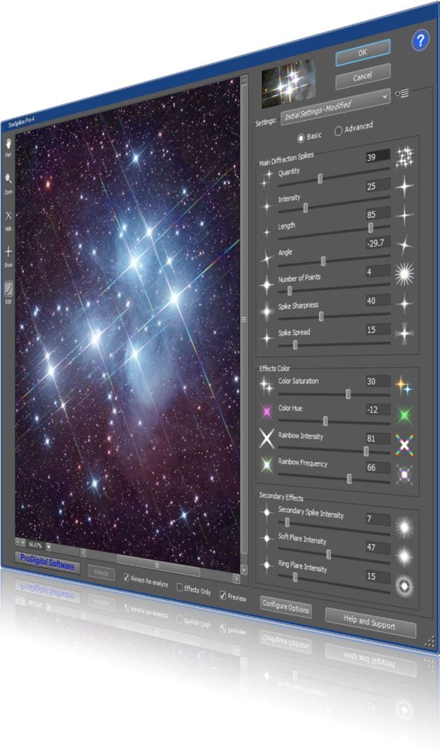 StarSpikes Pro gives you aesthetic options that can change the way your final image looks