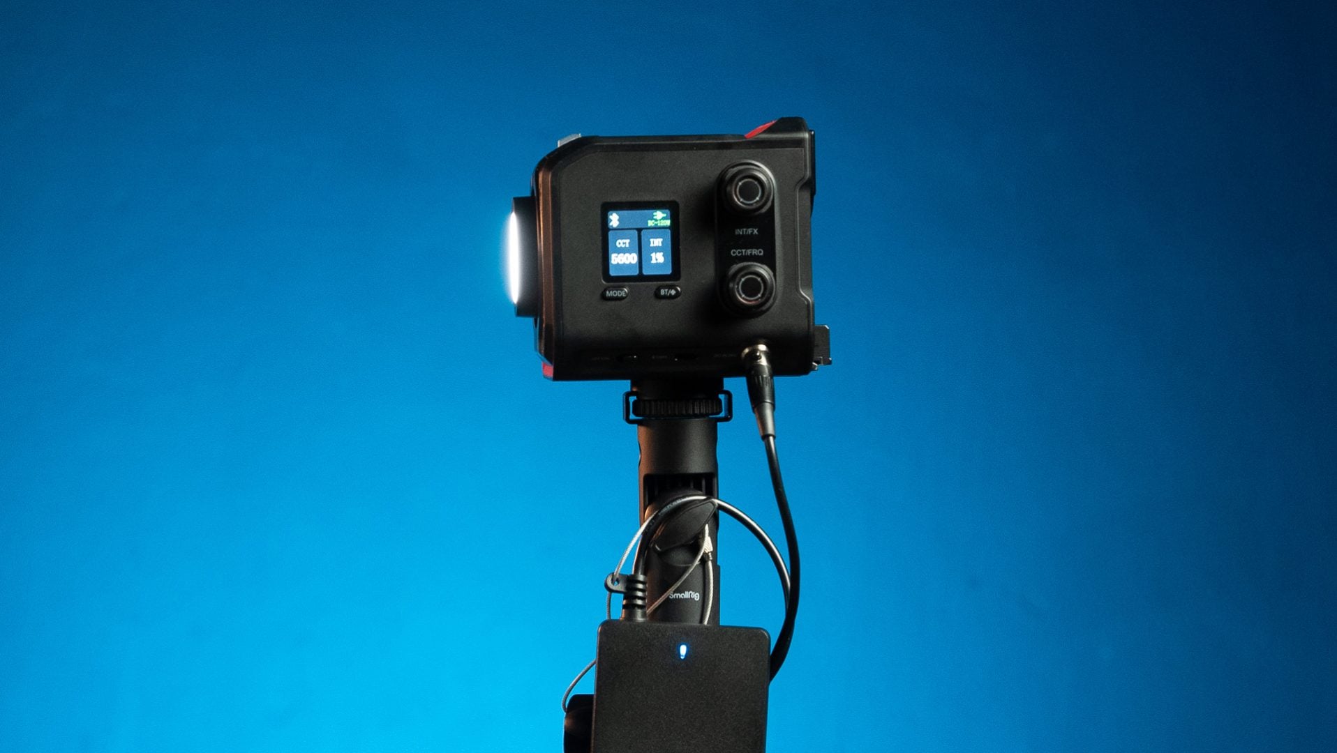 SmallRig RC100B with a wall power adapter 