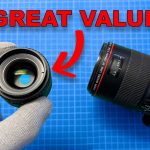 Scanning film with an enlarger lens